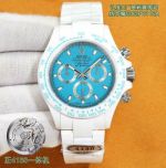 Clean Factory Rolex Daytona 4130 Blue Face Watch 40mm 